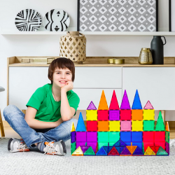 PicassoTiles 60-Piece Magnet Building Tiles Set
