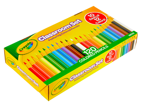 Crayola Classroom 120-Piece Set Colored Pencils