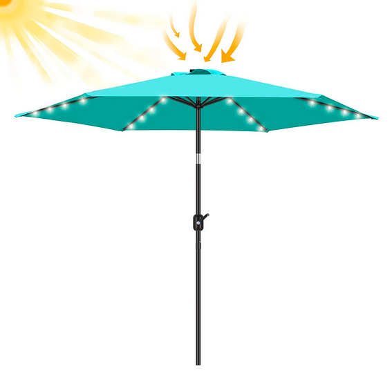 LED Lighted Patio Umbrella