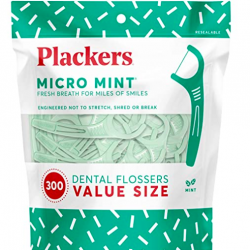 Plackers Micro mint dental floss picks, 300 count