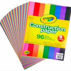 Crayola Construction Paper, School Supplies, 96 ct Assorted Colors