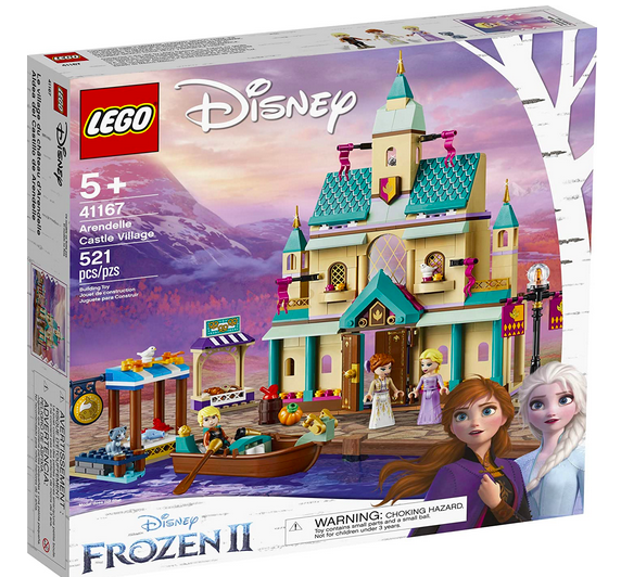 LEGO Disney Frozen II Arendelle Castle Village 41167 Toy Castle Building Set 