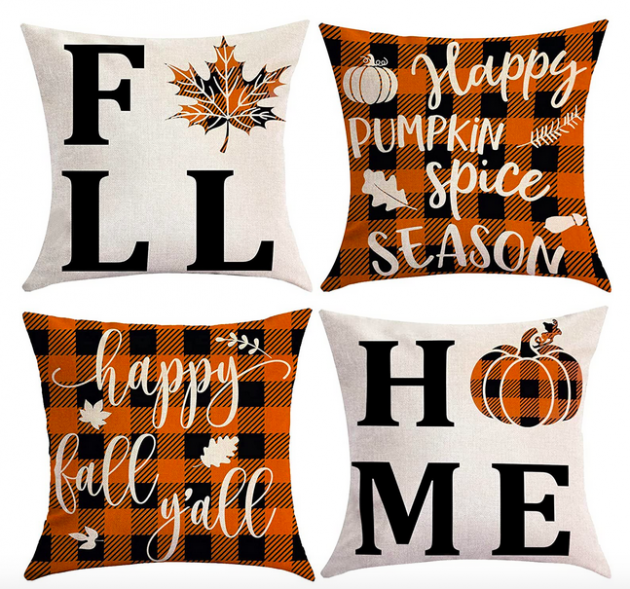 Home Fall Pillow Covers 18x18 Set of 4