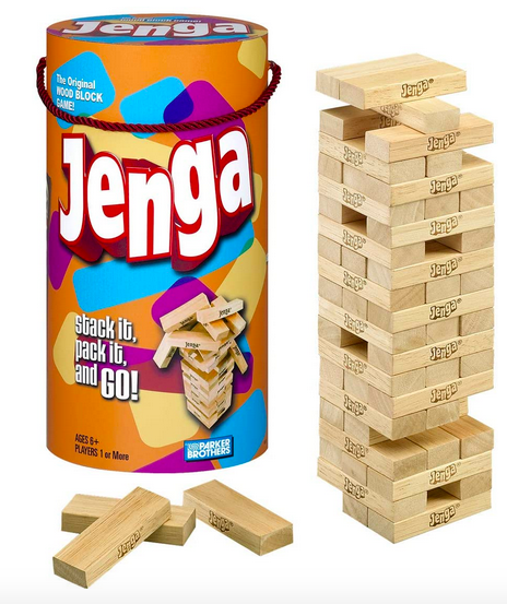 Jenga Game Wooden Blocks Stacking Tumbling Tower Kids Game