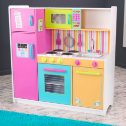 KidKraft Deluxe Big and Bright Wooden Play Kitchen with Play Phone