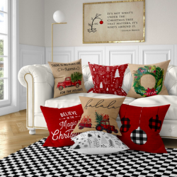Farmhouse Christmas Pillow Covers