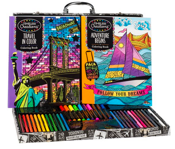 Cra-Z-Art Timeless Creations Coloring Studio with Case only $14.70 (Reg.  $33!)