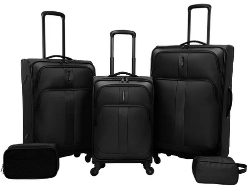 Skyline Softside 5-Piece Spinner Luggage Set 