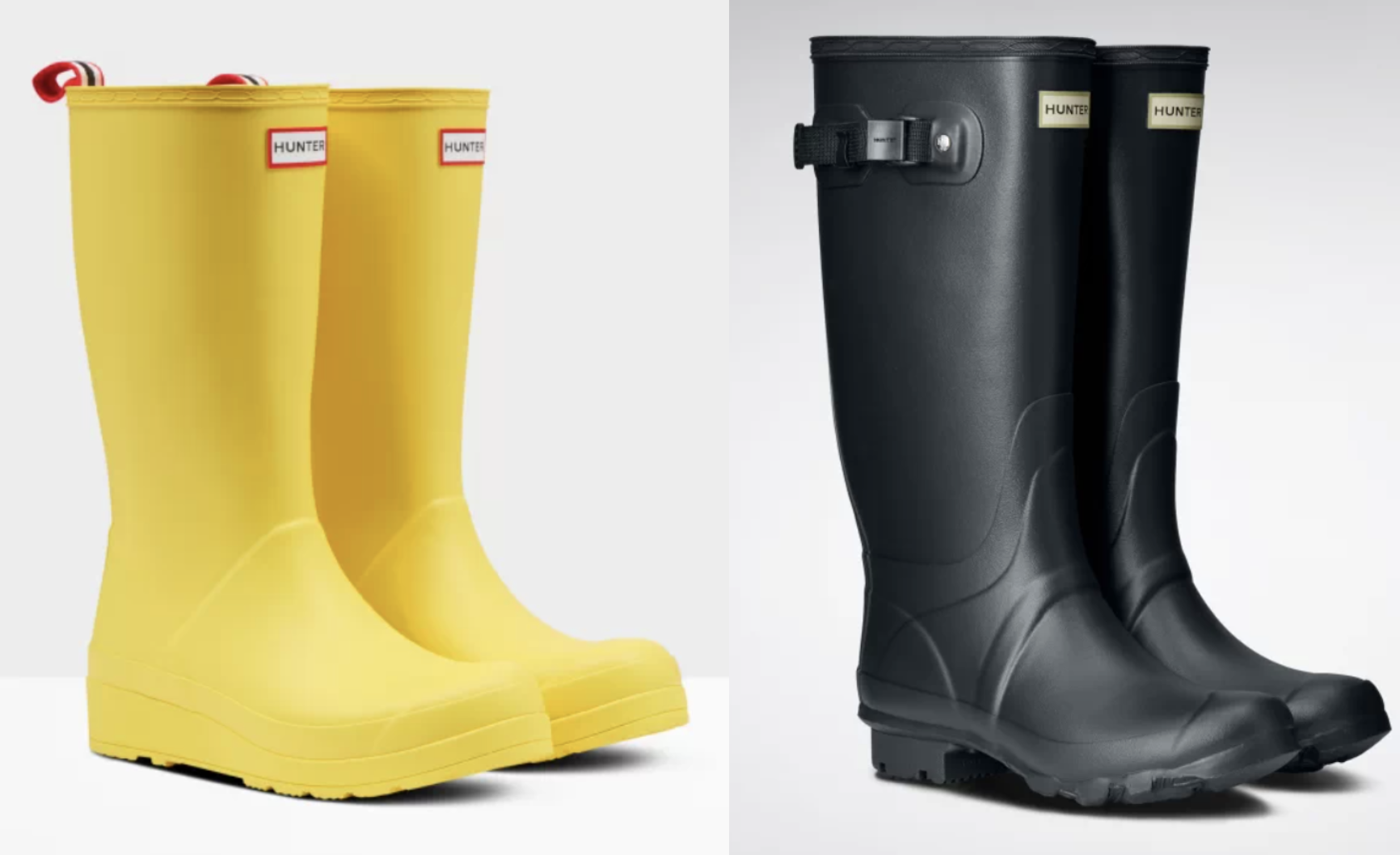 Yellow hunter rain hot sale boots sale