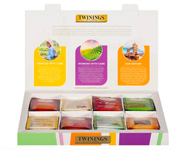 Twinings of London Tea Classics Collection, Variety Gift Box Sampler, 48 Tea Bags