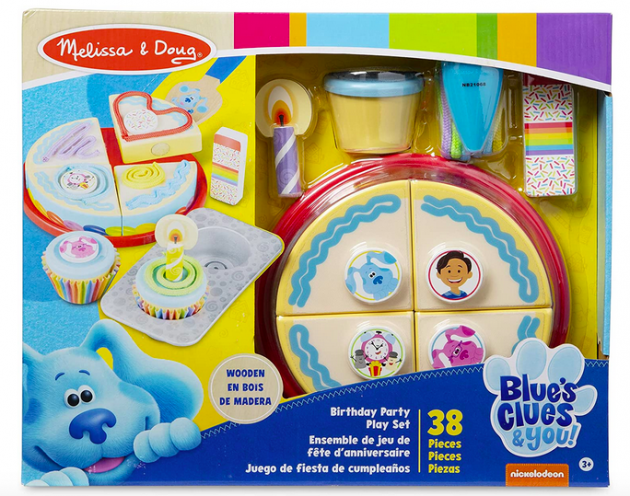 Melissa & Doug Blue's Clues & You! Wooden Birthday Party Play Set (38 Pieces) 