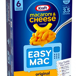 Kraft Easy Mac Original Macaroni & Cheese Microwavable Dinner (6 ct Packets)