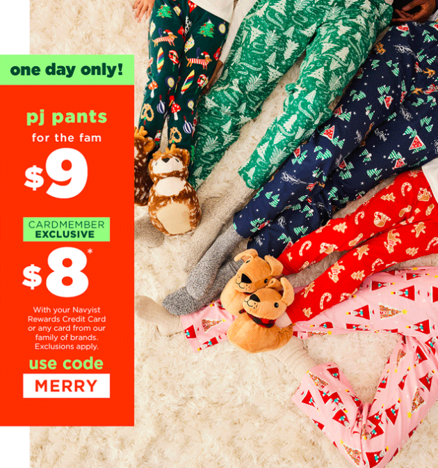 Old Navy: Pajama Pants for the Family only $9 today!
