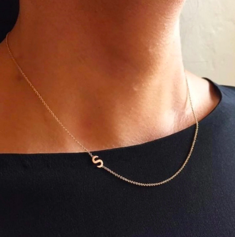 tiny initial necklace deal