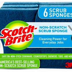 Scotch-Brite Non-Scratch Scrub Sponges, 6 Scrub Sponges
