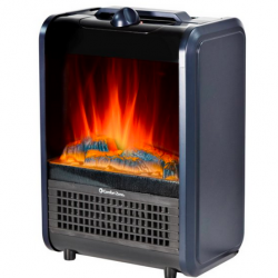 Comfort Zone 1200W Ceramic Portable Electric Table Top Fireplace Heater