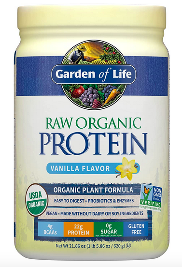 Garden of Life Raw Organic Protein Vanilla Powder, 20 Servings