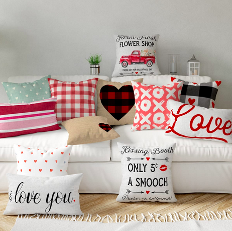 Farmhouse Valentine's Pillow Covers