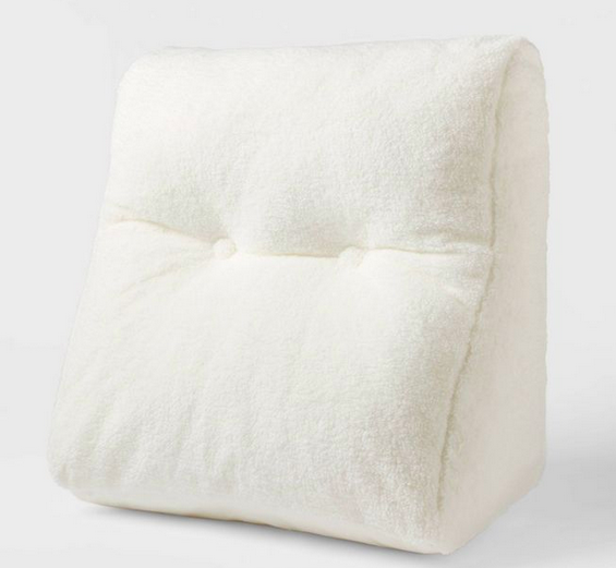 Faux Shearling Bed Rest Pillow Cream - Room Essentials™