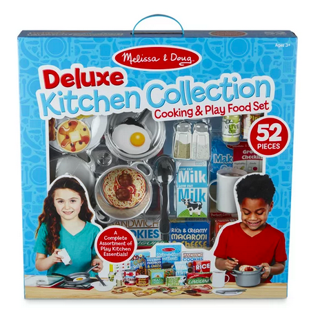 Melissa & Doug Deluxe Kitchen Assortment Cooking & Play Meals Set solely $10 (Reg. $40!)