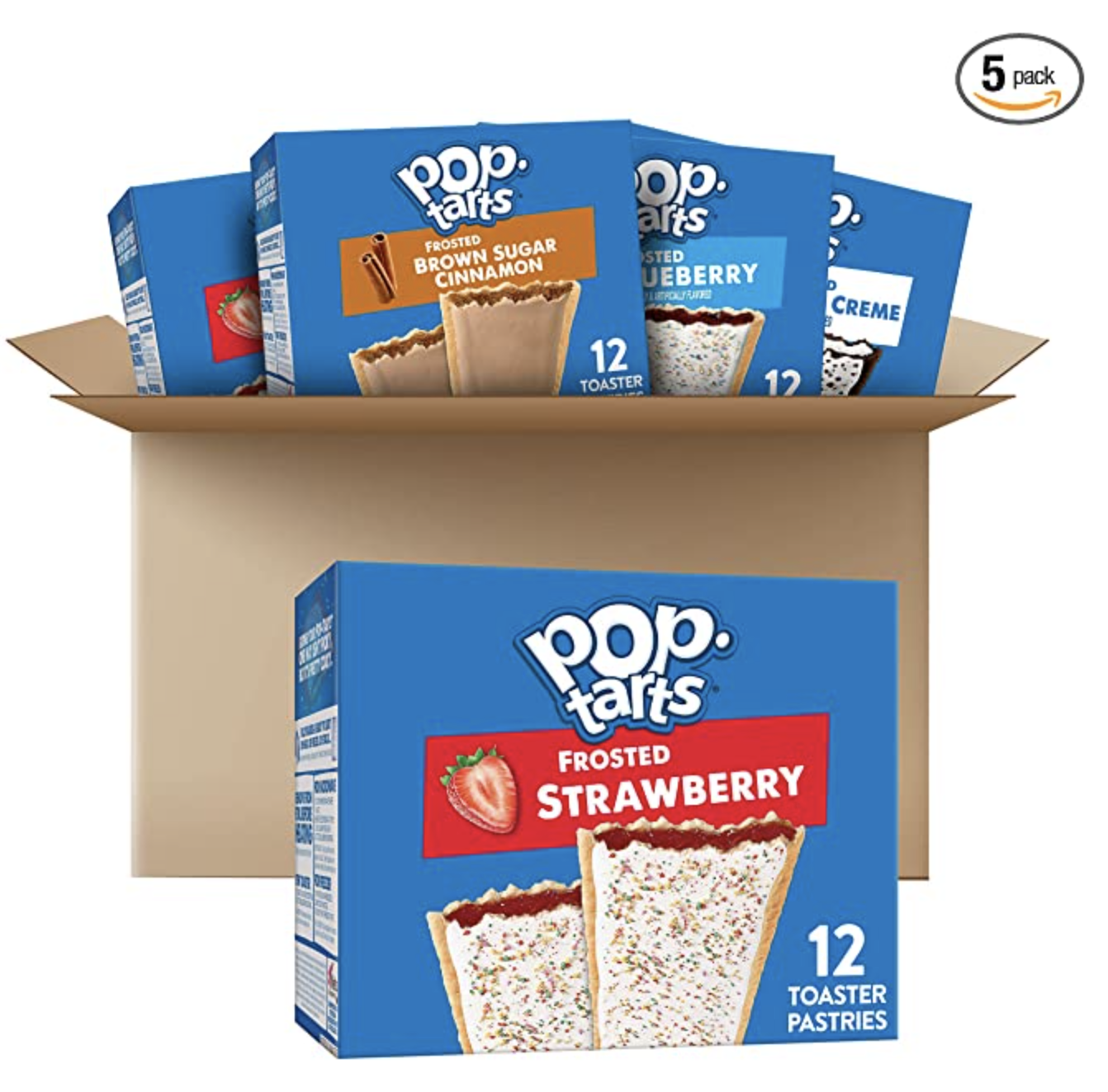 Pop-Tarts 5-Taste Selection Pack, 60-Rely for simply $13.79 shipped!!