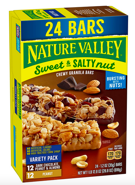 Nature Valley Granola Bars, Sweet and Salty Variety Pack, 24 ct 