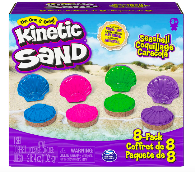 Kinetic Sand, Seashell Containers 8-Pack