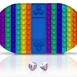 Jumbo Rainbow Push Bubble Popper Fidget Sensory Toy Game