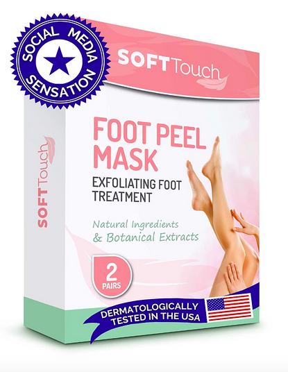 Soft Touch Foot Peel Mask - Pack of 2