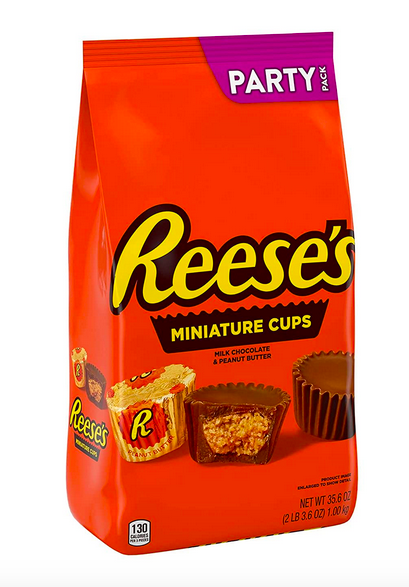 REESE'S Miniatures Milk Chocolate Peanut Butter Cups Candy