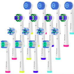 16pcs Replacement Brush Heads Compatible with Oral B Electric Toothbrushes