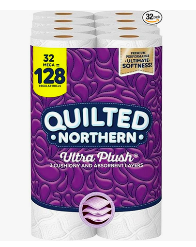 Quilted Northern Ultra Plush Toilet Paper, 32 Mega Rolls