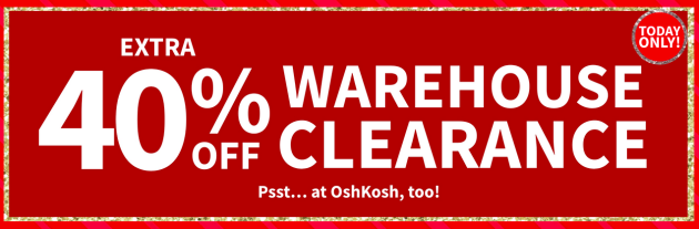 Carter's: Winter Warehouse Clearance Sale = Just $2.99 and up!