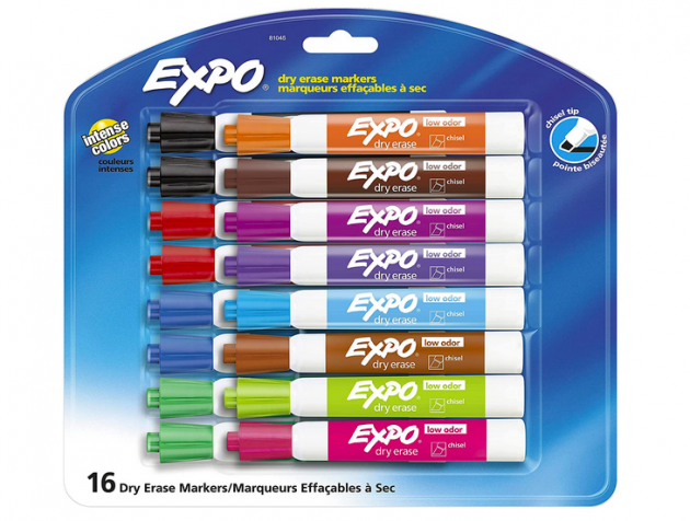 Expo® Magnetic Dry Erase Markers with Eraser, Fine Tip