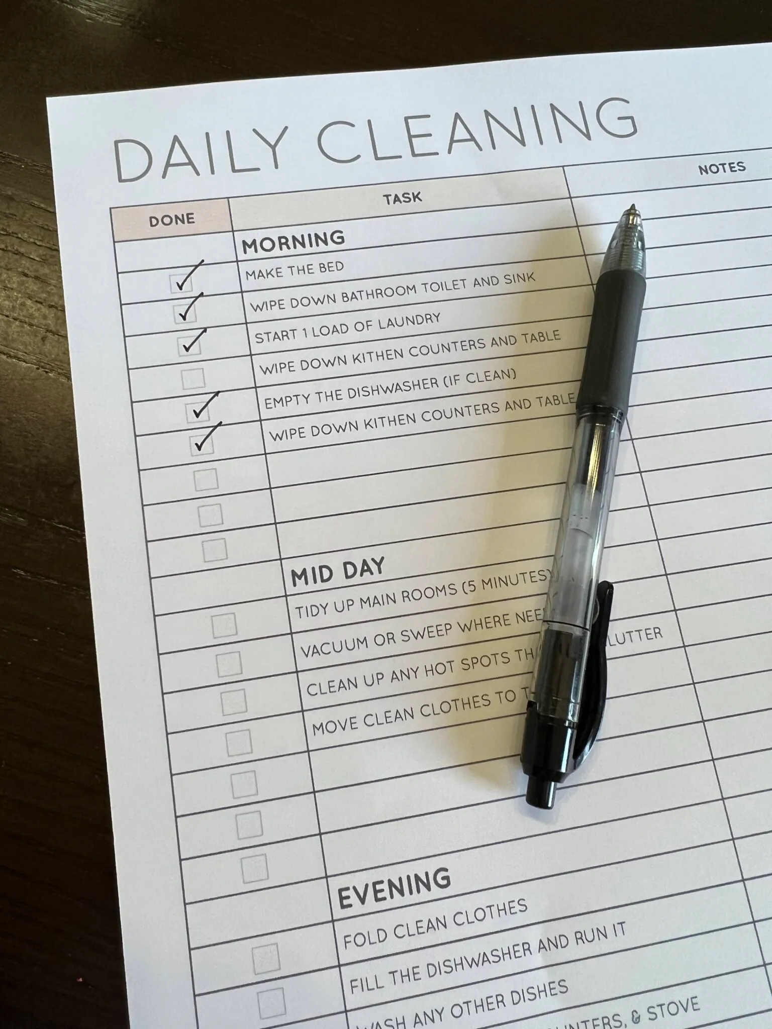 Free Printable Daily Cleaning Schedule | Money Saving Mom®