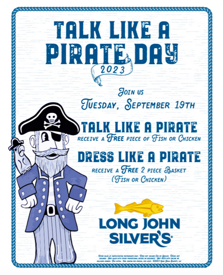 Long John Silver's: Free Fish Today, September 19, 2023