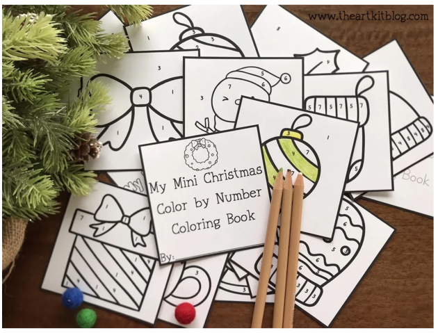 Free Christmas Color by Number Pages for Holiday Fun
