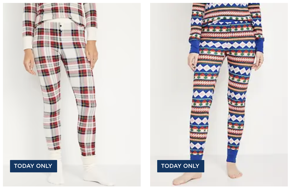 HOT* Old Navy: Women's Pajama Thermal Leggings only $10 today