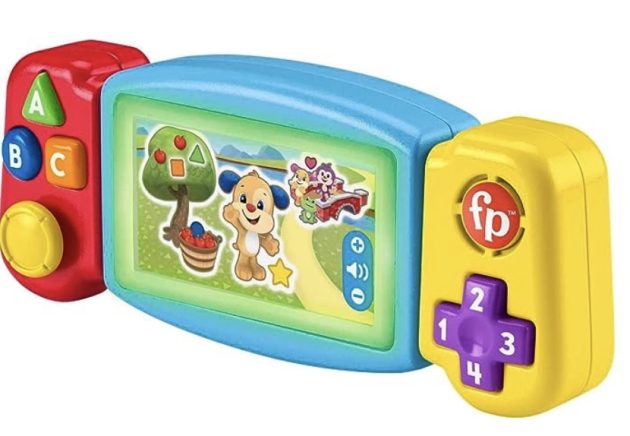 Fisher-Price Laugh & Learn Baby & Toddler Toy Twist & Learn Gamer Pretend Video Game 