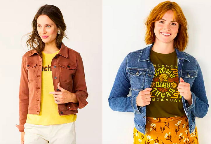 HOT* Women's Sonoma Goods For Life Crop Jean Jacket only $12.50 (Reg. $50!)