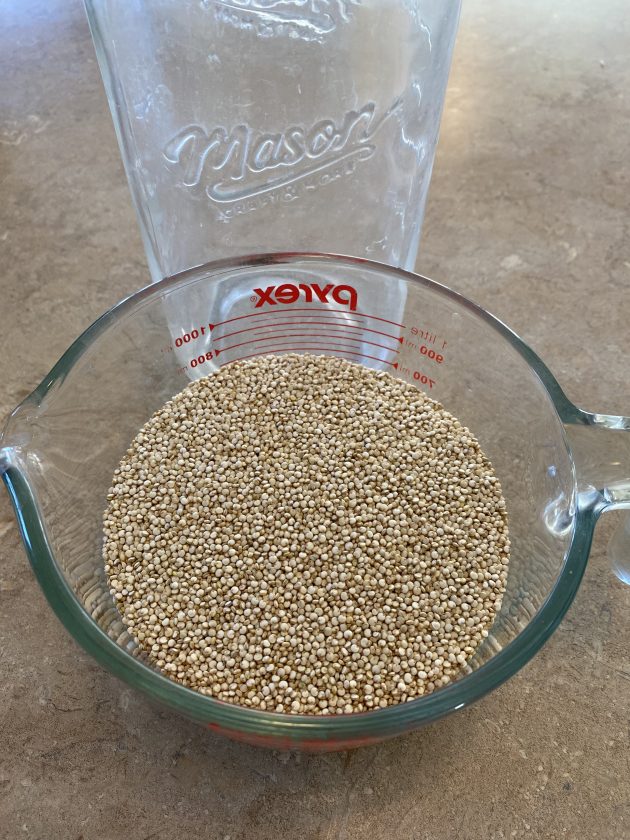 quinoa prepped