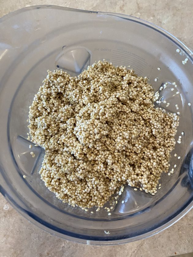 quinoa in blender