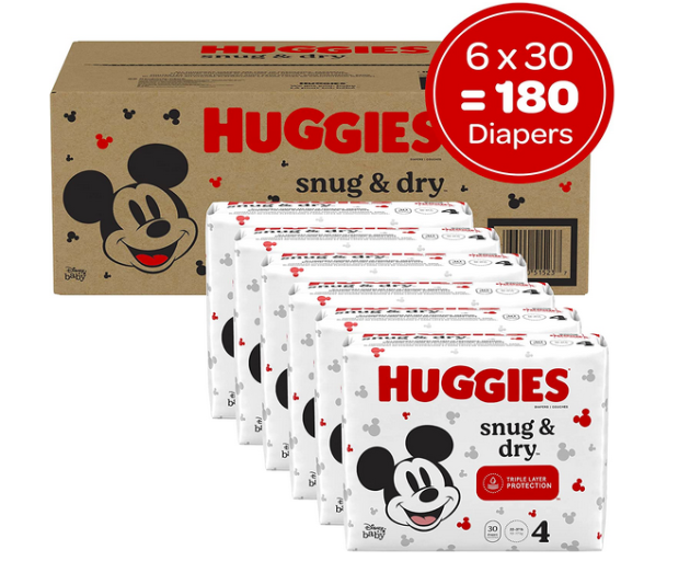 Huggies Snug & Dry Baby Diapers, Size 4
