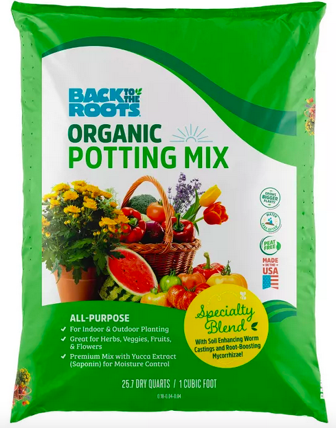 Back to the Roots Organic Potting Soil 25.7qt 