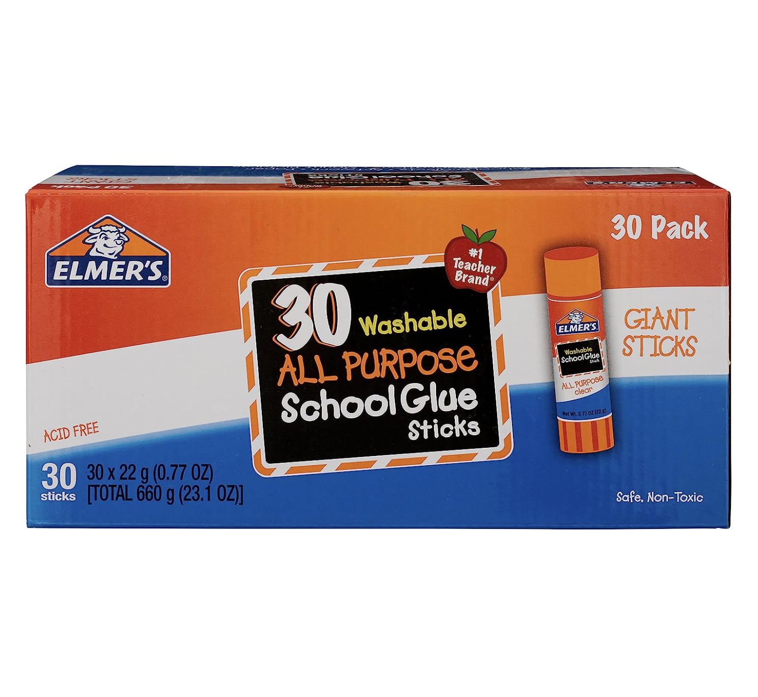 Elmer's All Purpose School Giant Glue Sticks 30-Pack only $16