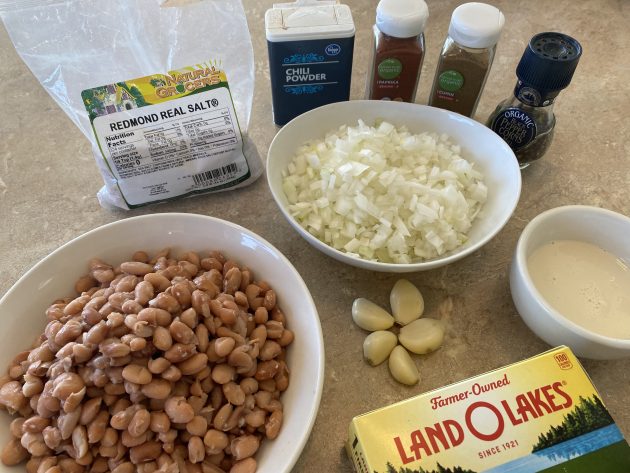 ingredients for refried beans