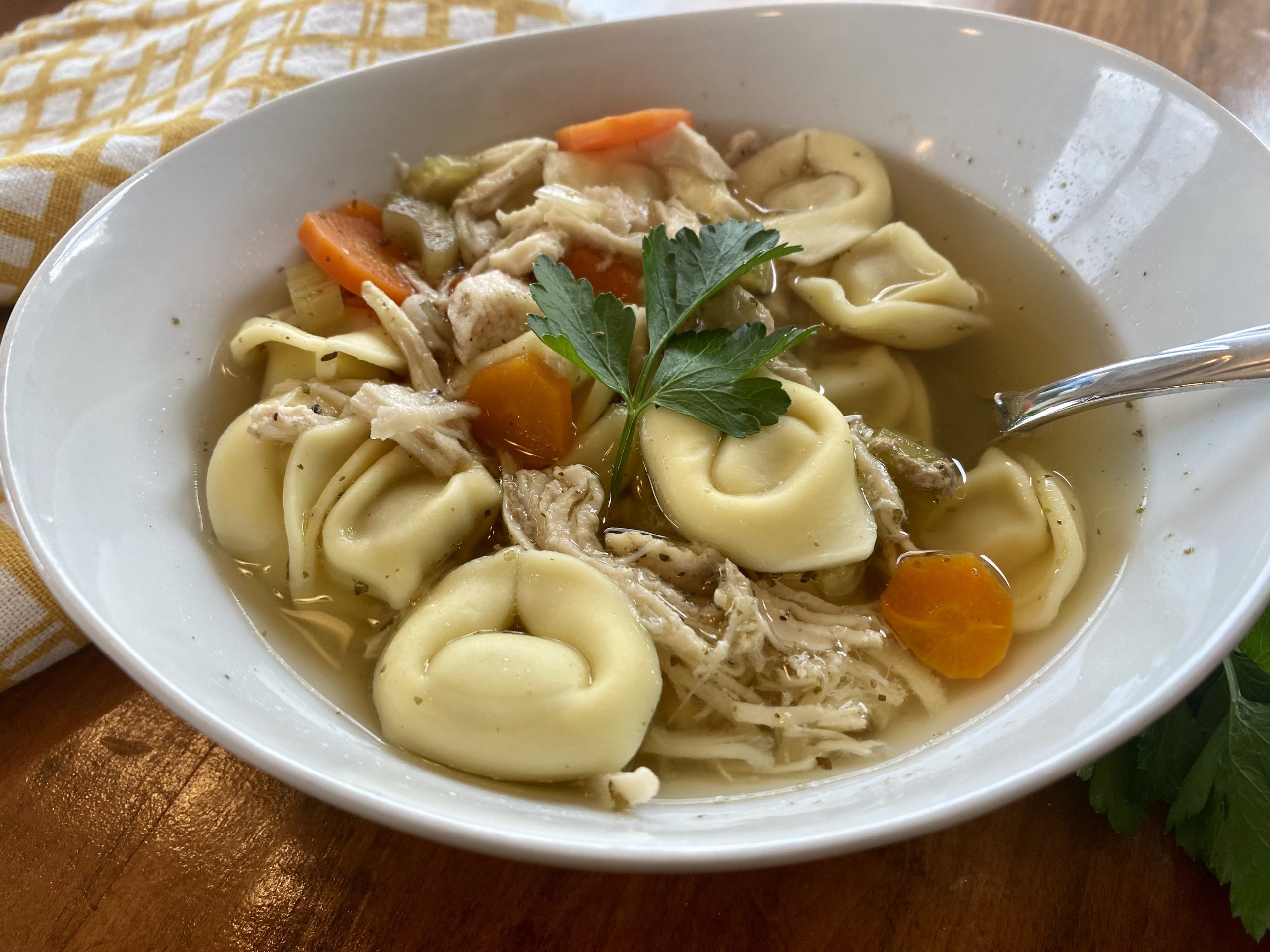 Crock Pot Chicken Tortellini Soup ⋆ Real Housemoms