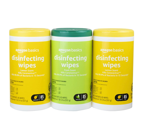 Amazon Basics Disinfecting Wipes deal