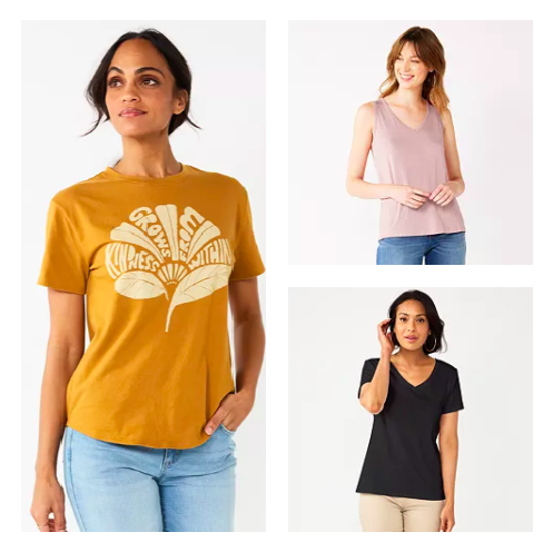 Women's Tops and Tanks Kohl's Sale