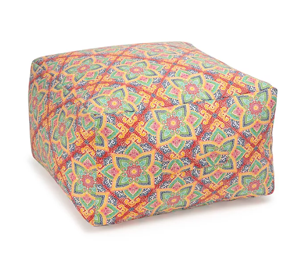Sonoma Goods For Life Indoor Outdoor Square Pouf